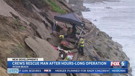 Rescue crews describe 20-hour cliff rescue in Ocean Beach